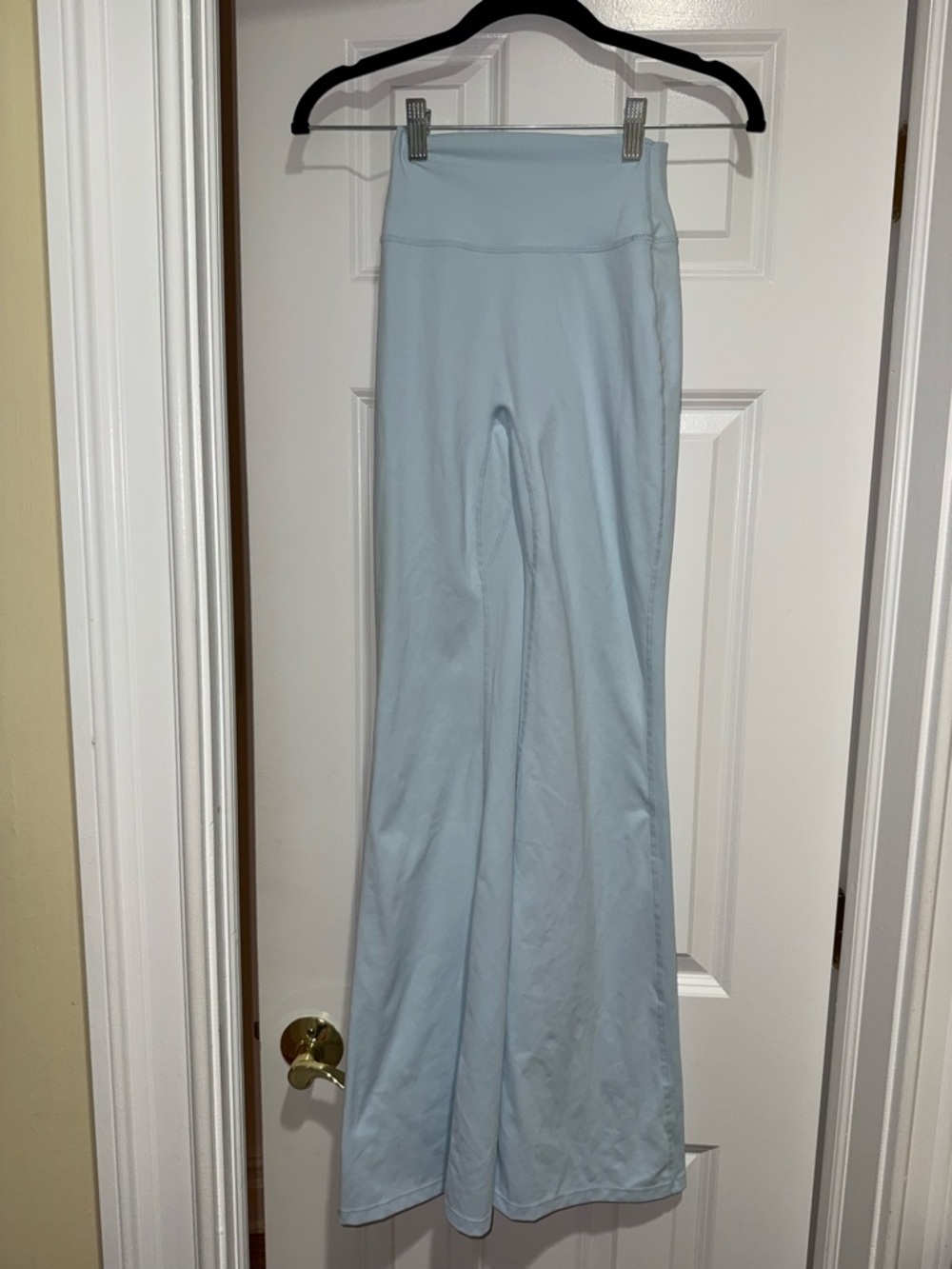 Crop Shop Boutique Powder Blue Flare Leggings - Picture 2 of 4